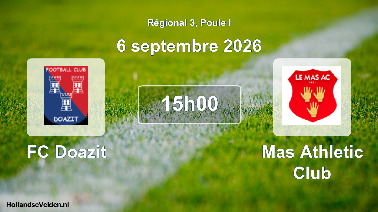 Scheduled Match: FC Doazit - Mas Athletic Club (6 September 2026)