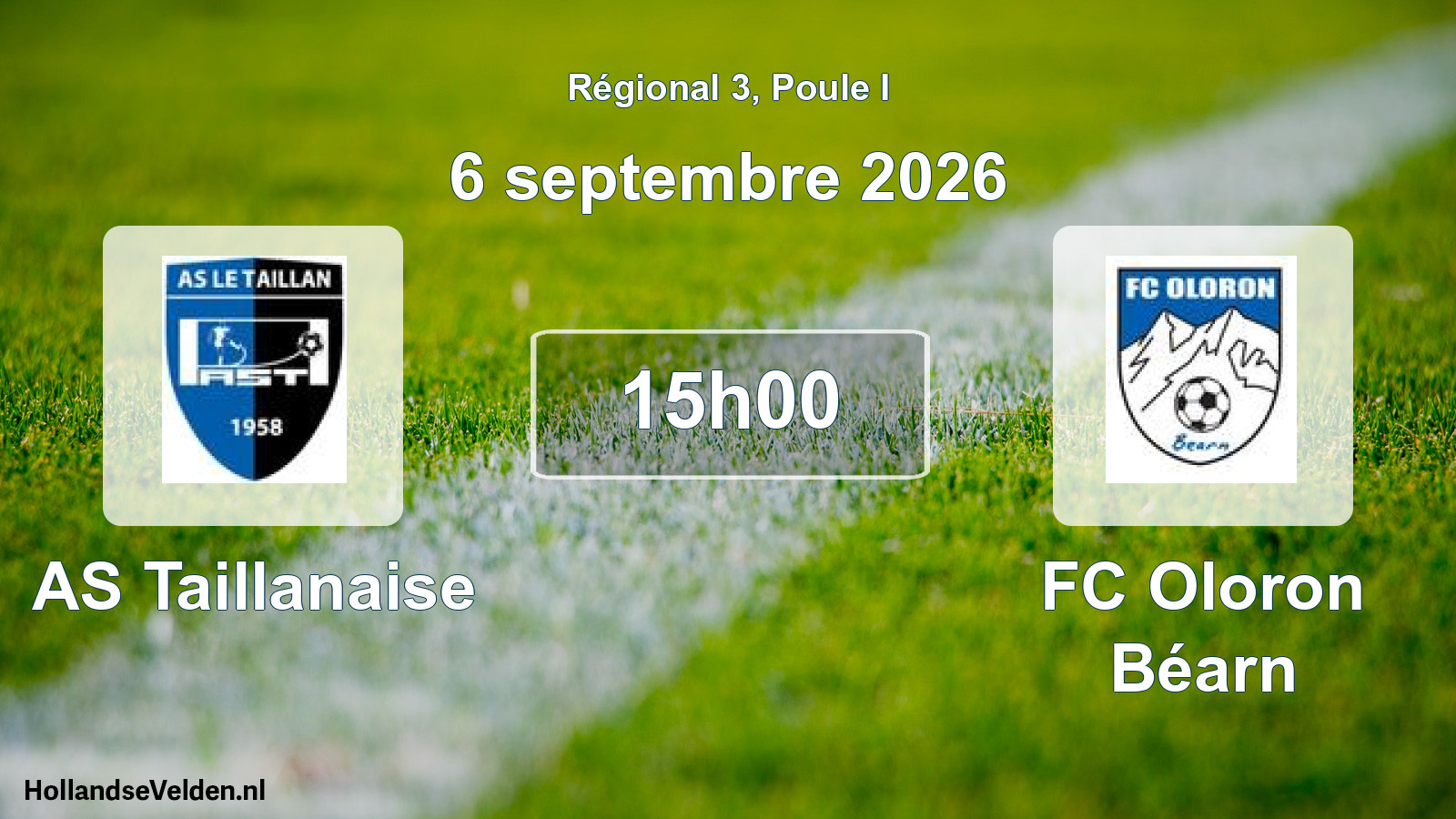 Scheduled Match: AS Taillanaise - FC Oloron Béarn (6 September 2026)