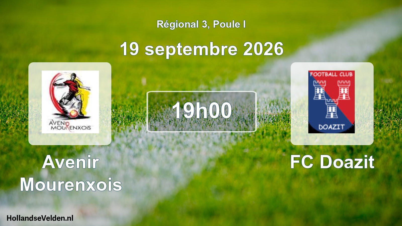 Scheduled Match: Avenir Mourenxois - FC Doazit (19 September 2026)