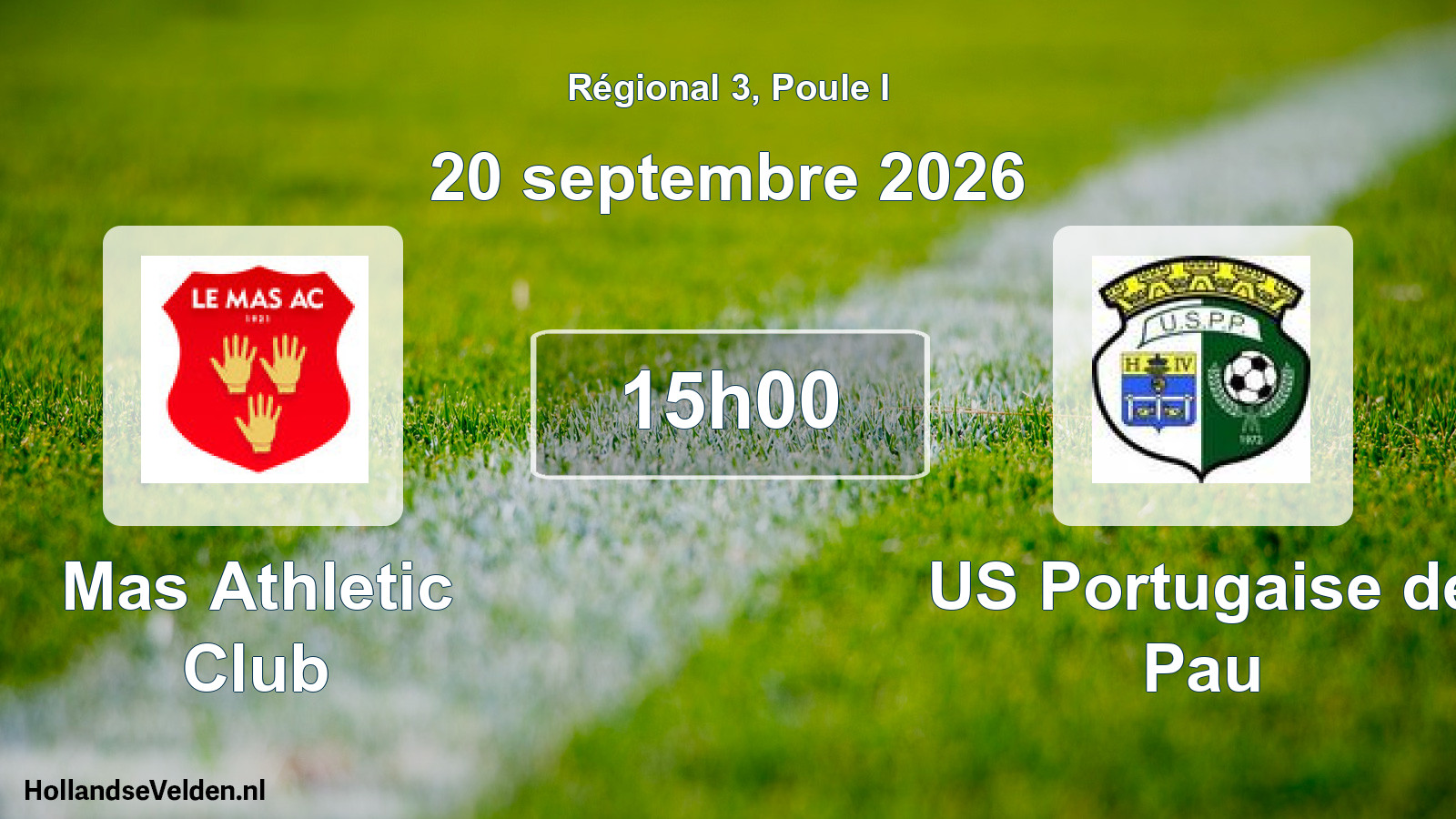 Scheduled Match: Mas Athletic Club - US Portugaise de Pau (20 September 2026)