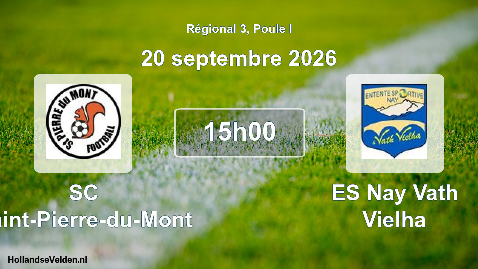 Scheduled Match: SC Saint-Pierre-du-Mont - ES Nay Vath Vielha (20 September 2026)