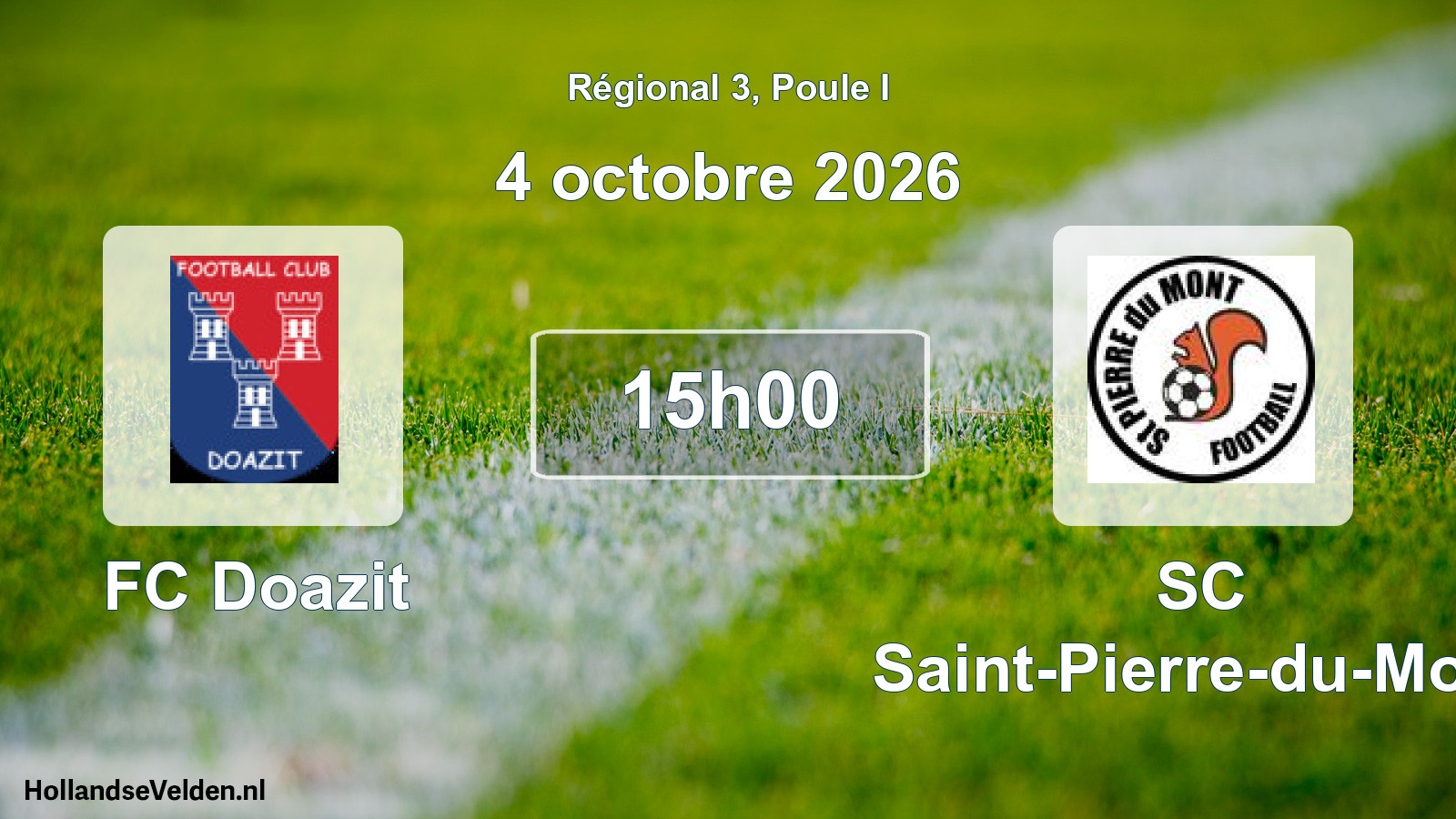 Scheduled Match: FC Doazit - SC Saint-Pierre-du-Mont (4 October 2026)