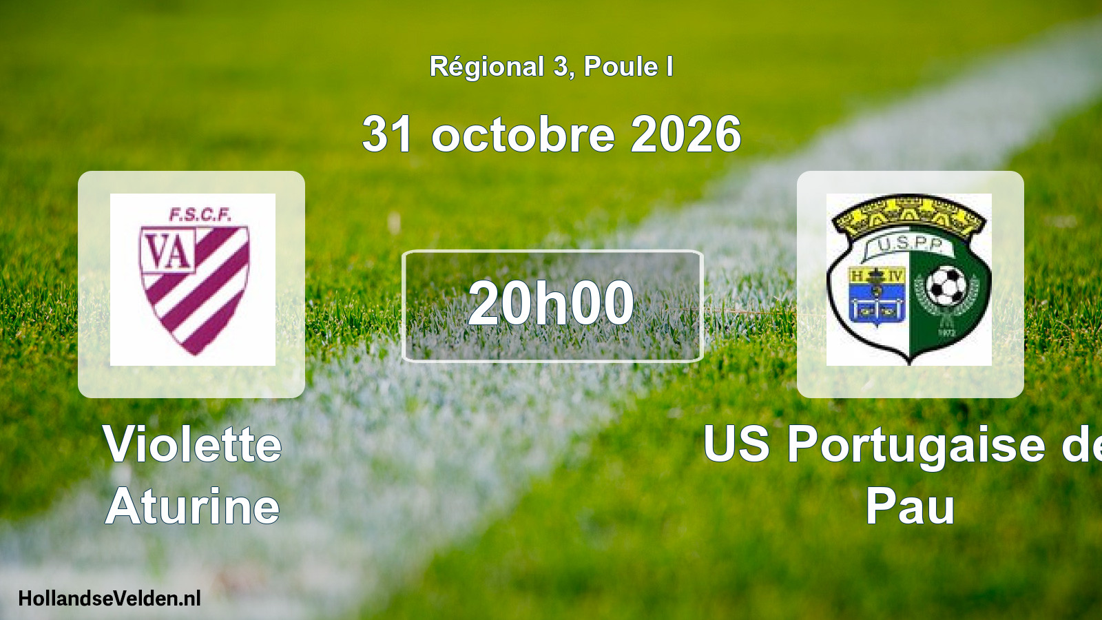 Scheduled Match: Violette Aturine - US Portugaise de Pau (31 October 2026)
