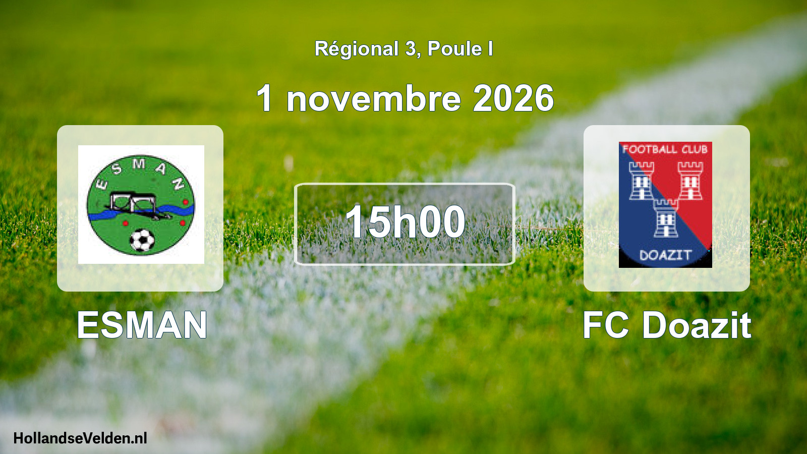 Scheduled Match: ESMAN - FC Doazit (1 November 2026)