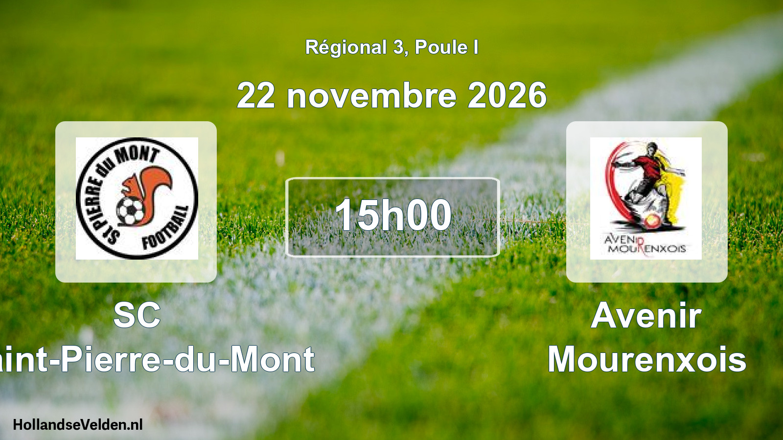 Scheduled Match: SC Saint-Pierre-du-Mont - Avenir Mourenxois (22 November 2026)