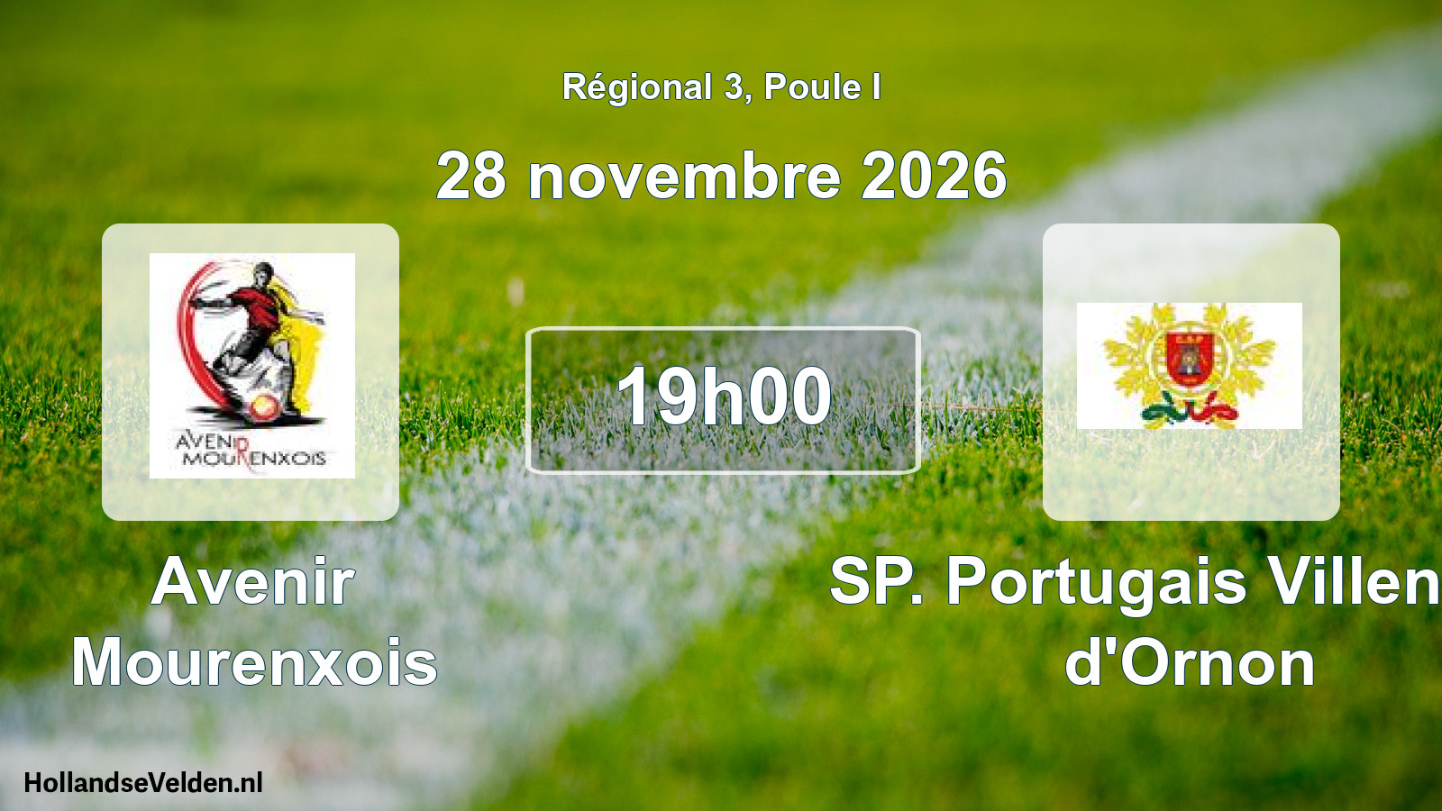 Scheduled Match: Avenir Mourenxois - SP. Portugais Villenave d'Ornon (28 November 2026)