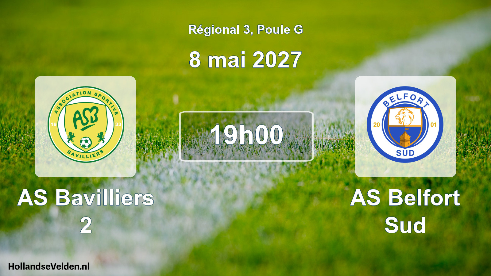Scheduled Match: AS Bavilliers 2 - AS Belfort Sud (8 May 2027)