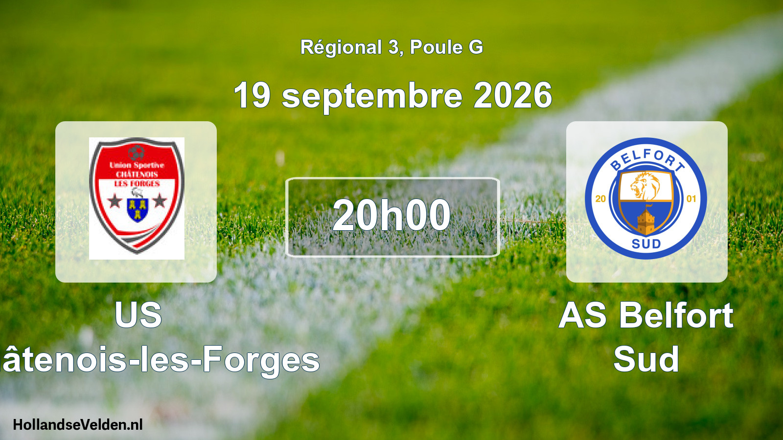 Scheduled Match: US Châtenois-les-Forges - AS Belfort Sud (19 September 2026)