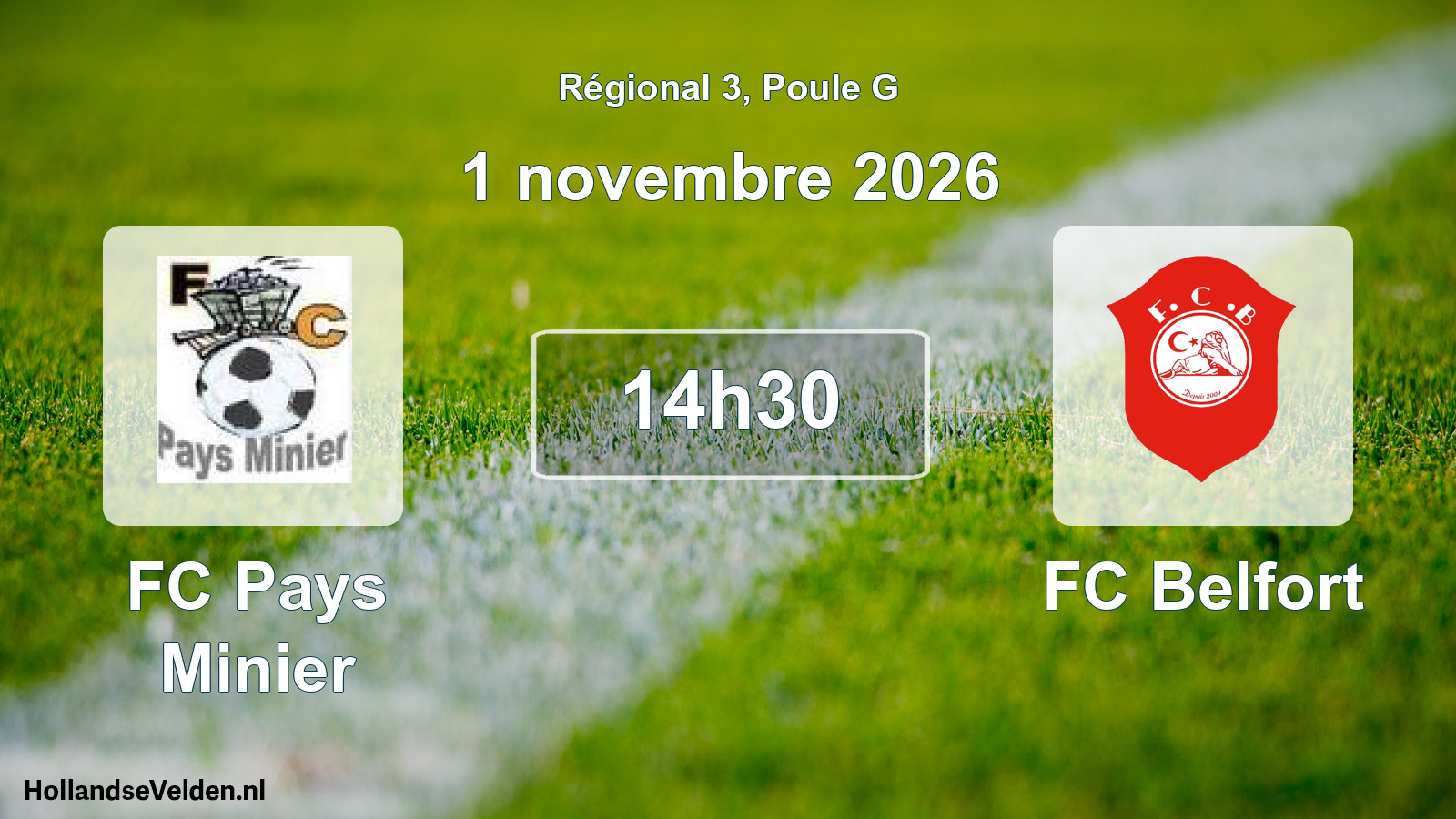 Scheduled Match: FC Pays Minier - FC Belfort (1 November 2026)