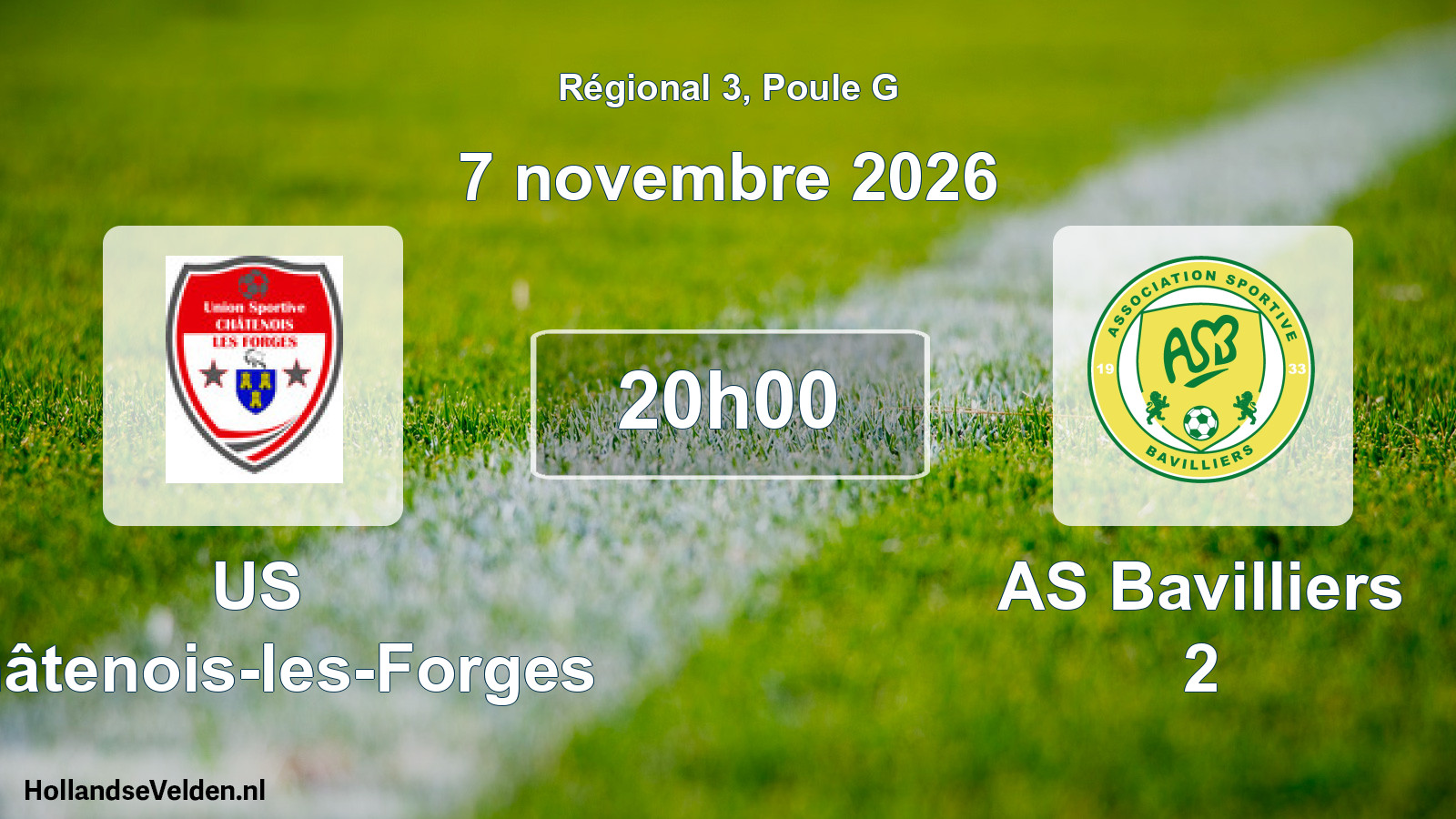 Scheduled Match: US Châtenois-les-Forges - AS Bavilliers 2 (7 November 2026)