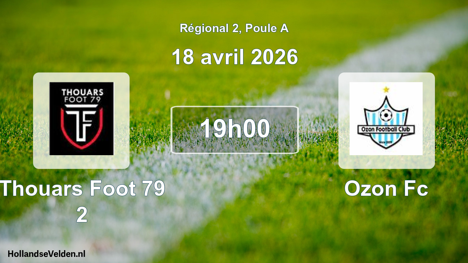 Scheduled Match: Thouars Foot 79 2 - Ozon Fc (18 April 2026)