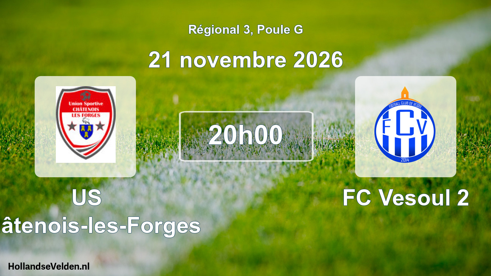 Scheduled Match: US Châtenois-les-Forges - FC Vesoul 2 (21 November 2026)