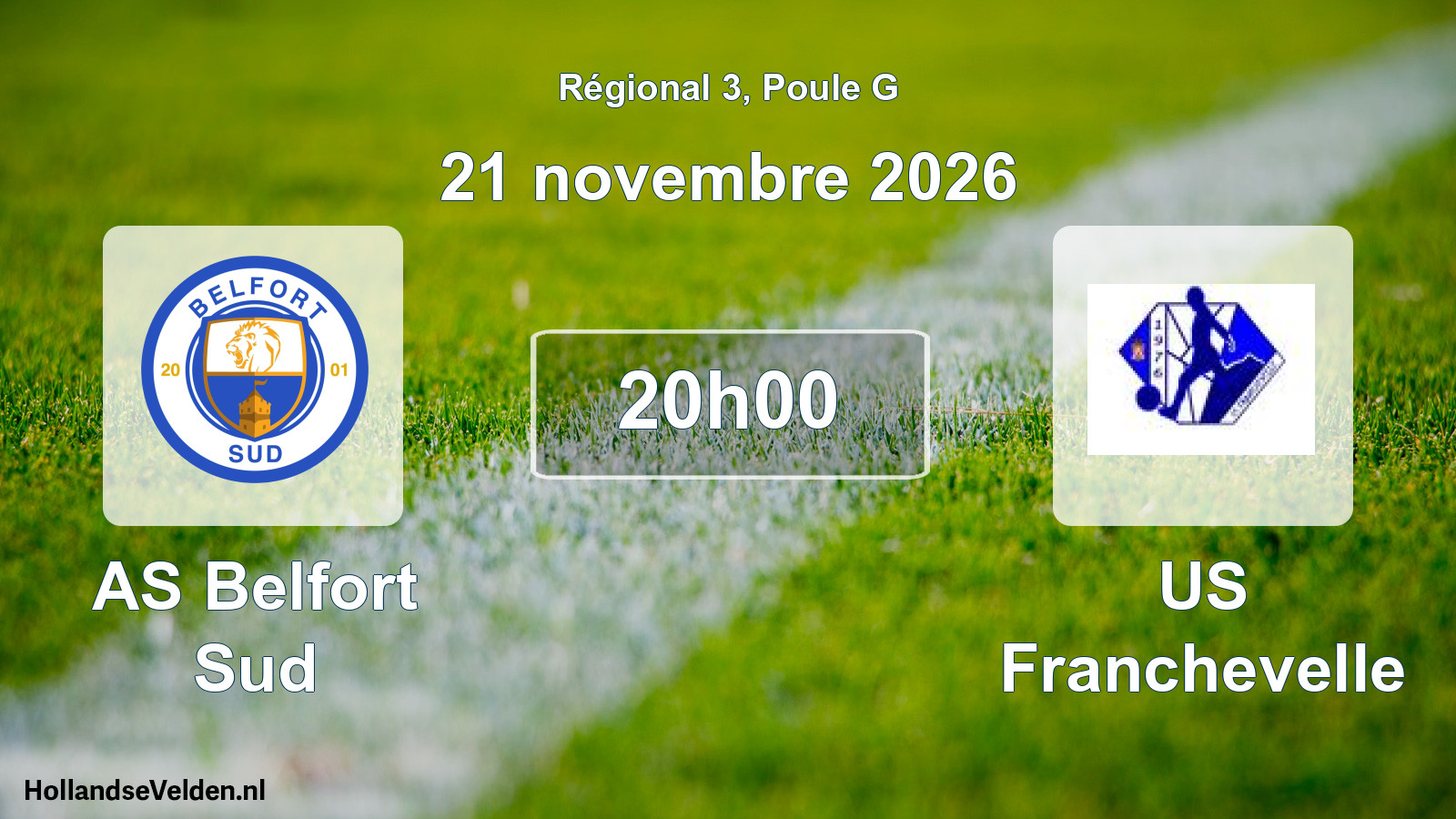 Scheduled Match: AS Belfort Sud - US Franchevelle (21 November 2026)