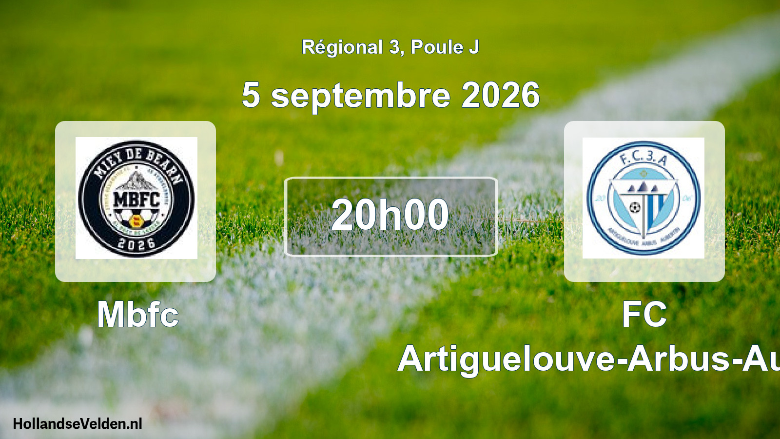 Scheduled Match: Mbfc - FC Artiguelouve-Arbus-Aubertin (5 September 2026)