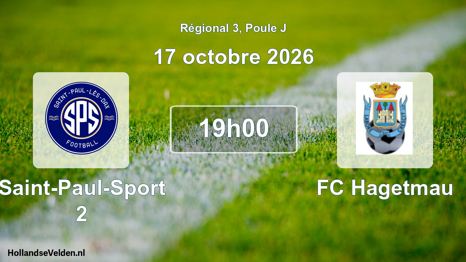 Scheduled Match: Saint-Paul-Sport 2 - FC Hagetmau (17 October 2026)