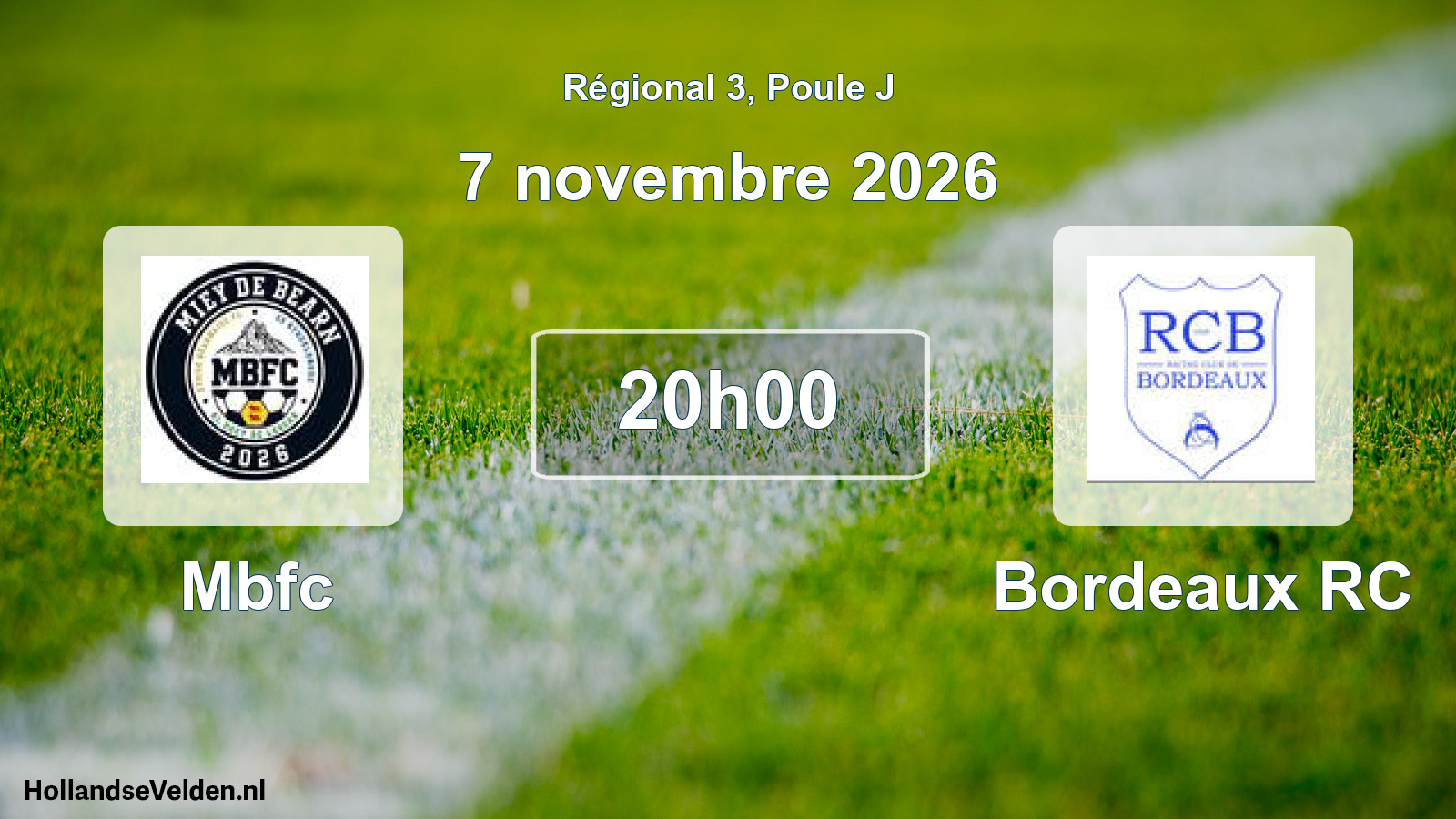 Scheduled Match: Mbfc - Bordeaux RC (7 November 2026)