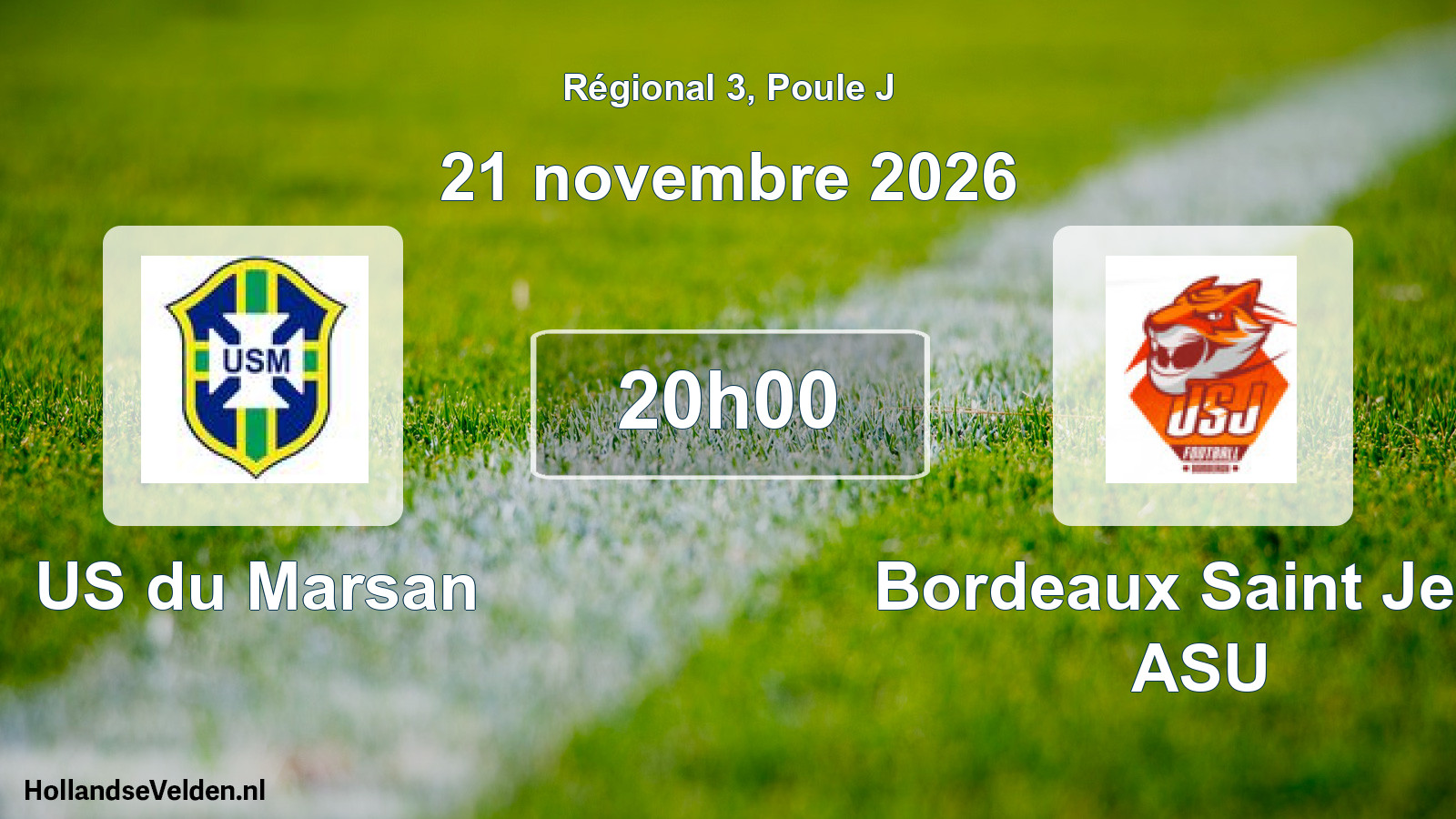 Scheduled Match: US du Marsan - Bordeaux Saint Jean ASU (21 November 2026)