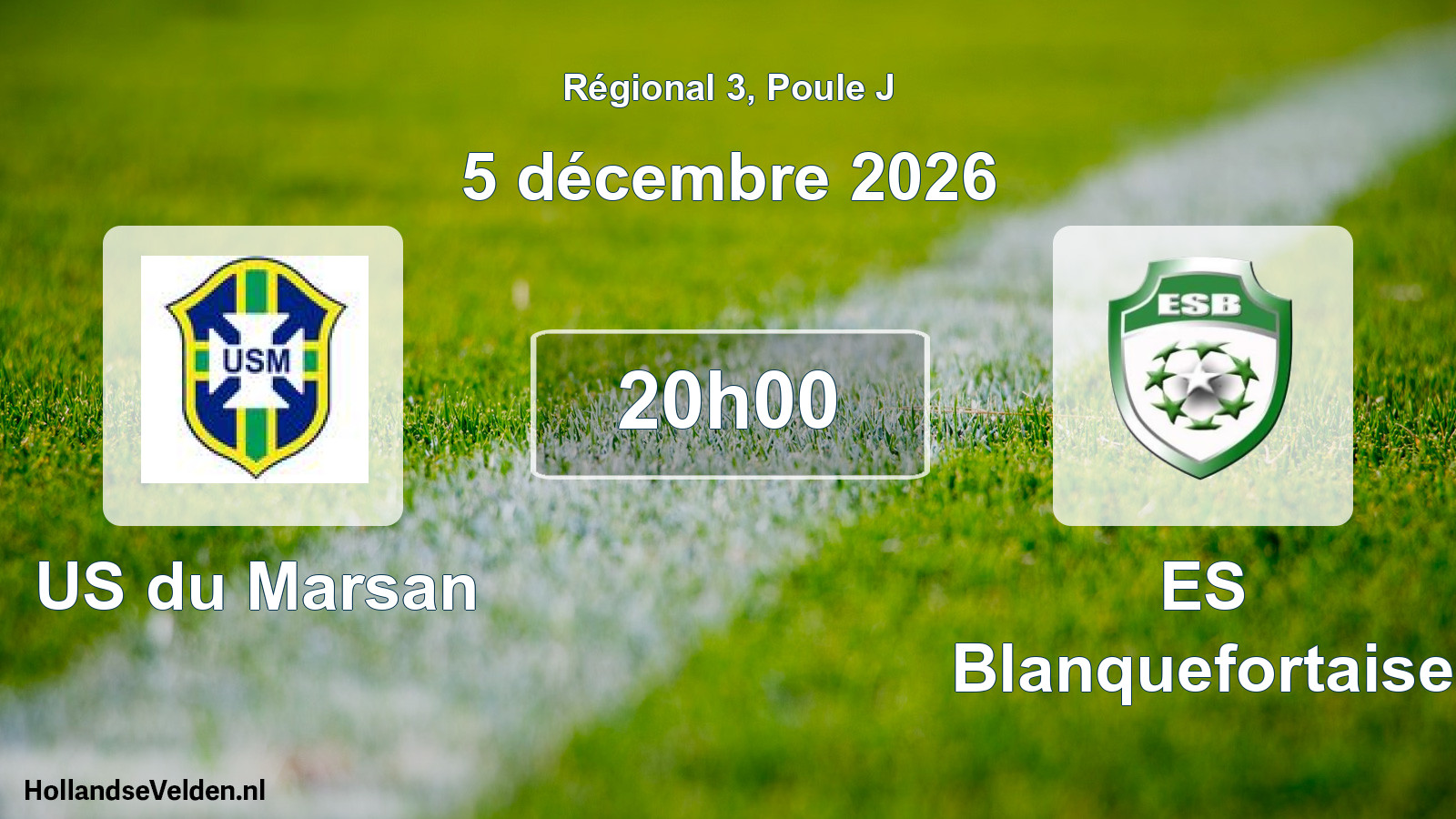 Scheduled Match: US du Marsan - ES Blanquefortaise (5 December 2026)