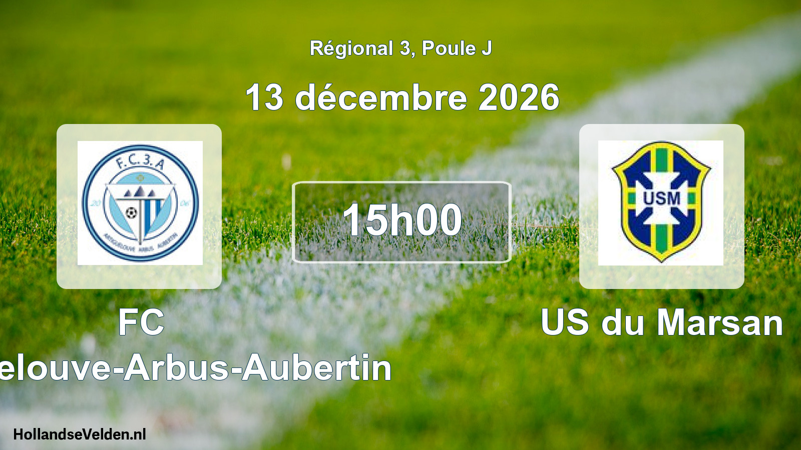 Scheduled Match: FC Artiguelouve-Arbus-Aubertin - US du Marsan (13 December 2026)