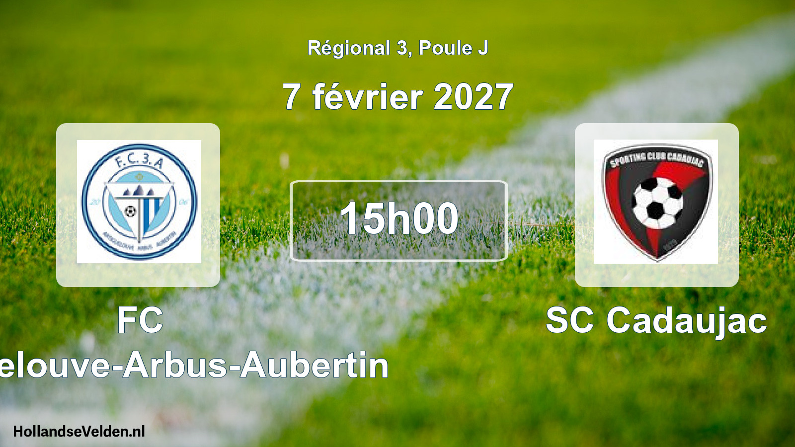 Scheduled Match: FC Artiguelouve-Arbus-Aubertin - SC Cadaujac (7 February 2027)