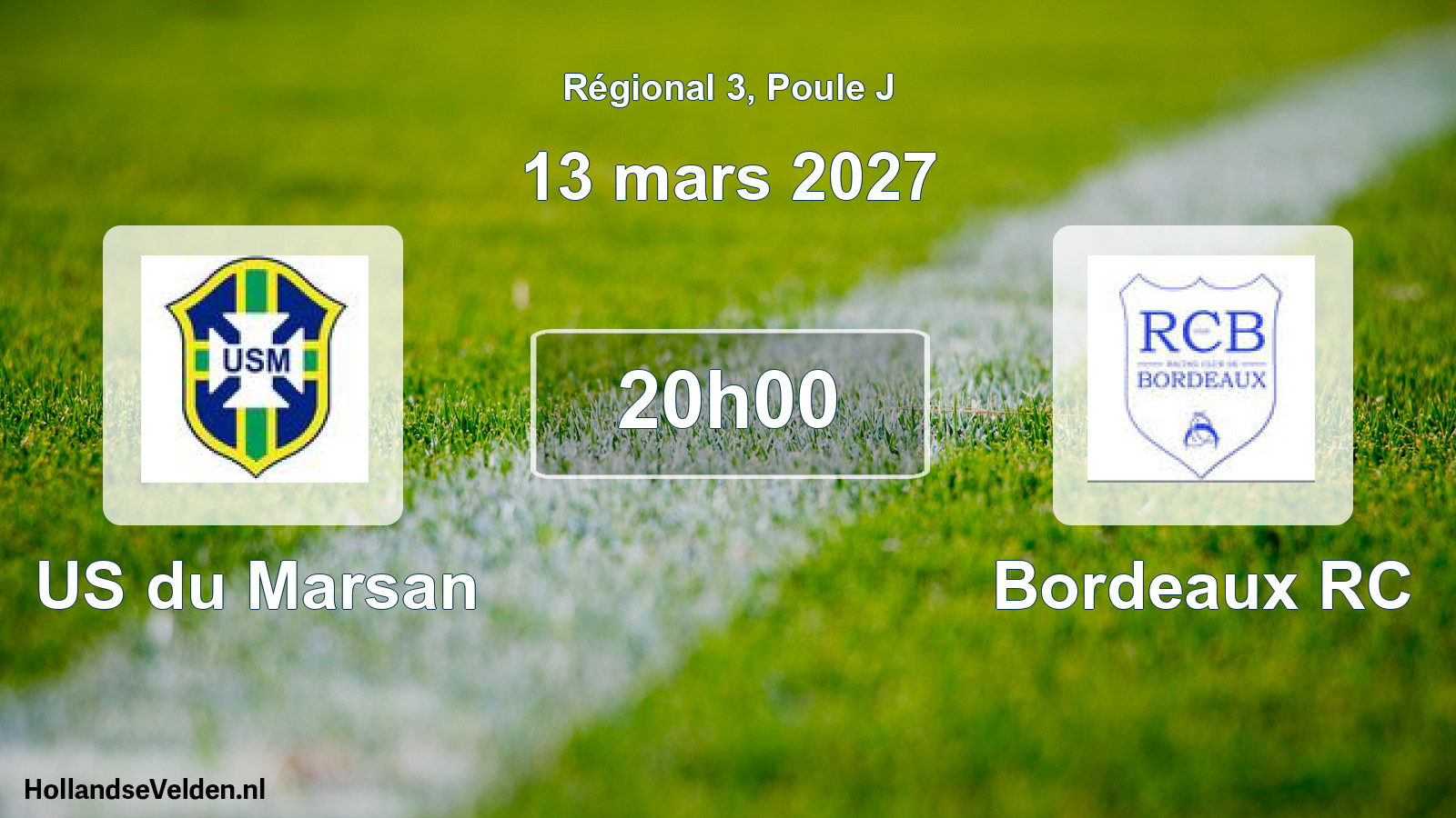Scheduled Match: US du Marsan - Bordeaux RC (13 March 2027)