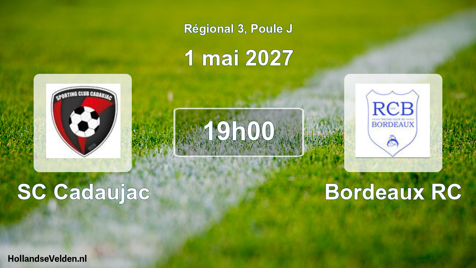 Scheduled Match: SC Cadaujac - Bordeaux RC (1 May 2027)