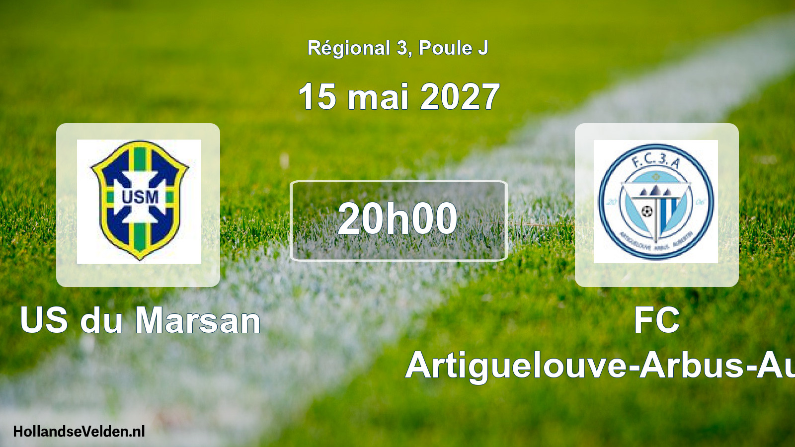 Scheduled Match: US du Marsan - FC Artiguelouve-Arbus-Aubertin (15 May 2027)