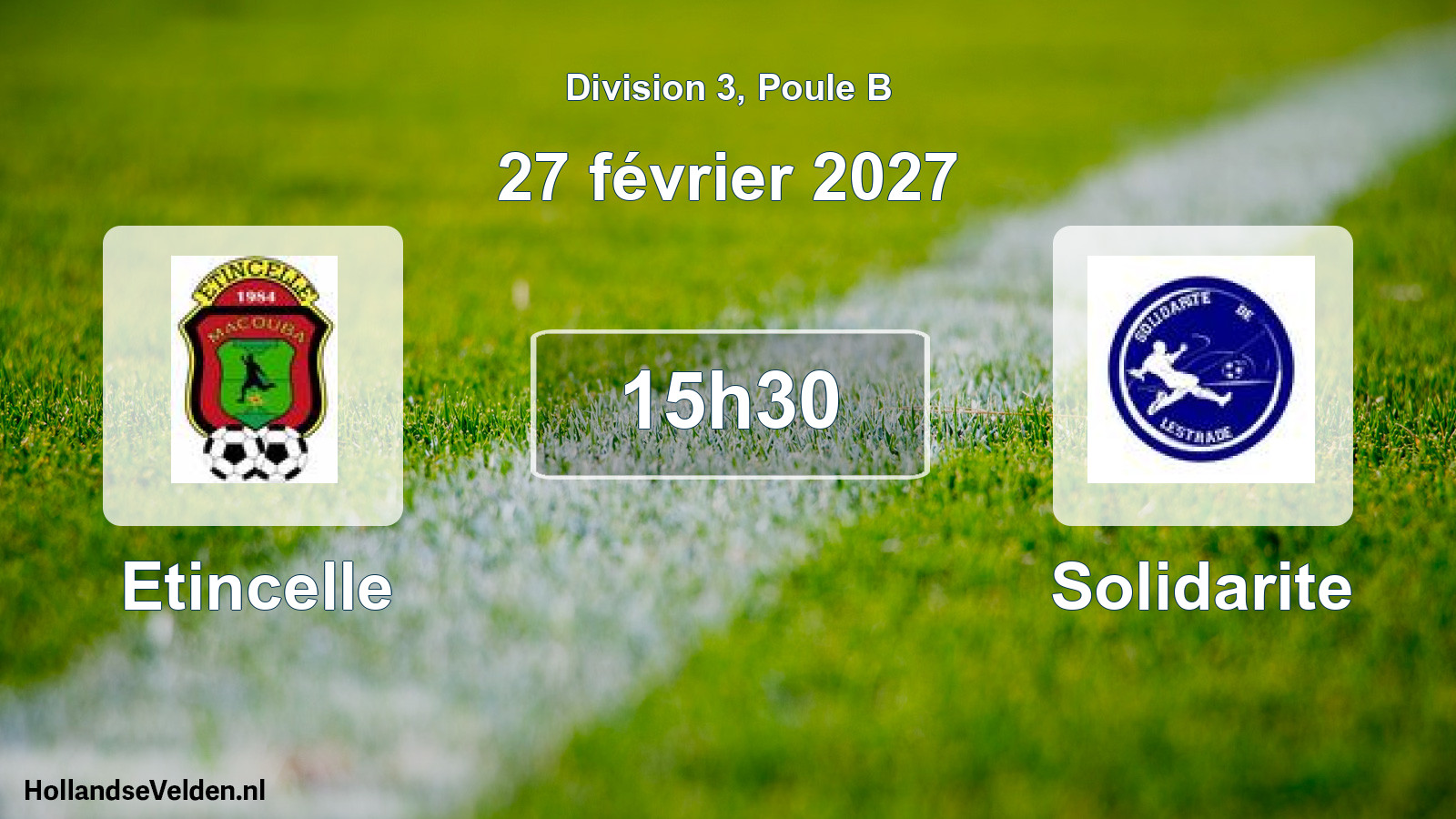 Match programmé: Etincelle - Solidarite (27 février 2027)