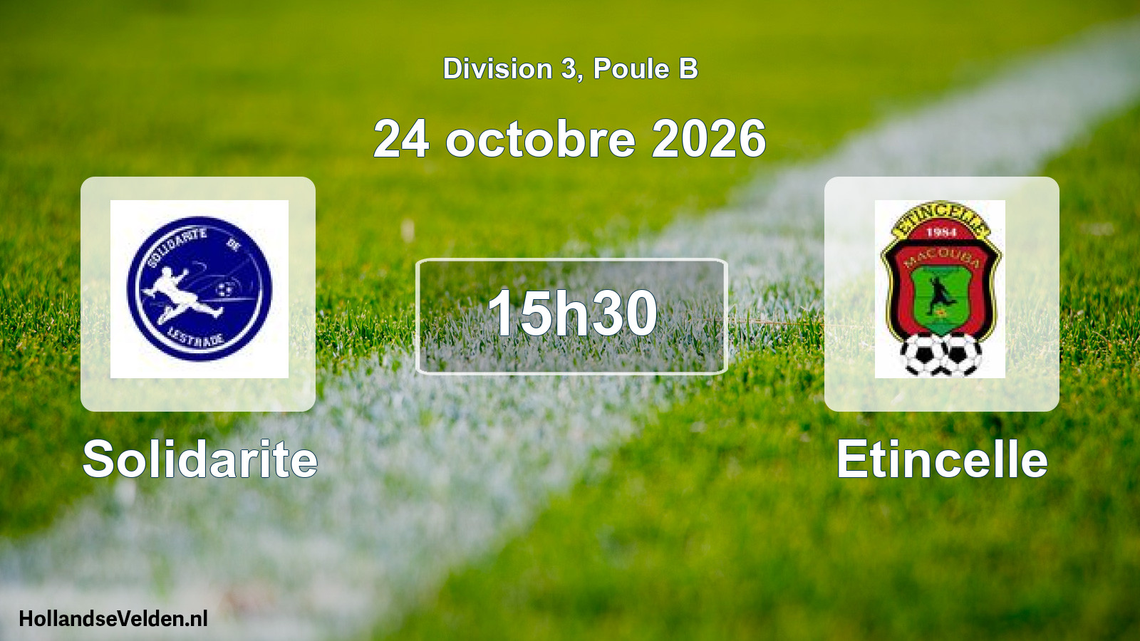 Match programmé: Solidarite - Etincelle (24 octobre 2026)