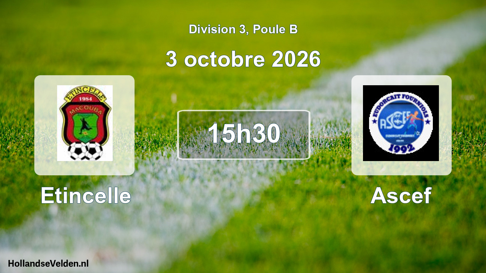 Match programmé: Etincelle - Ascef (3 octobre 2026)