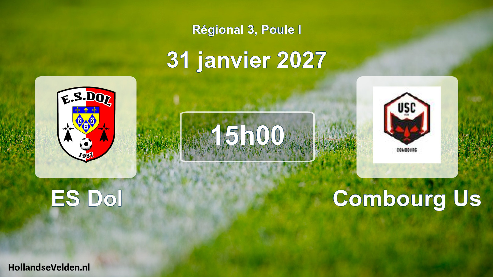 Scheduled Match: ES Dol - Combourg Us (31 January 2027)