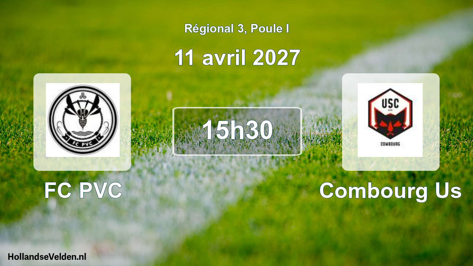 Scheduled Match: FC PVC - Combourg Us (11 April 2027)