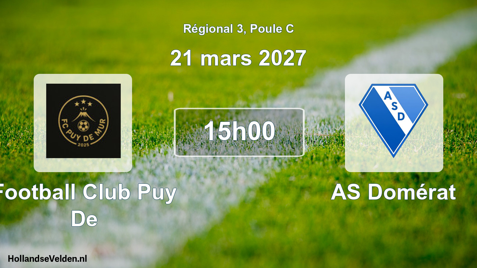 Scheduled Match: Football Club Puy De - AS Domérat (21 March 2027)