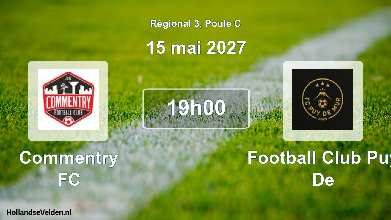 Match programmé: Commentry FC - Football Club Puy De (15 mai 2027)