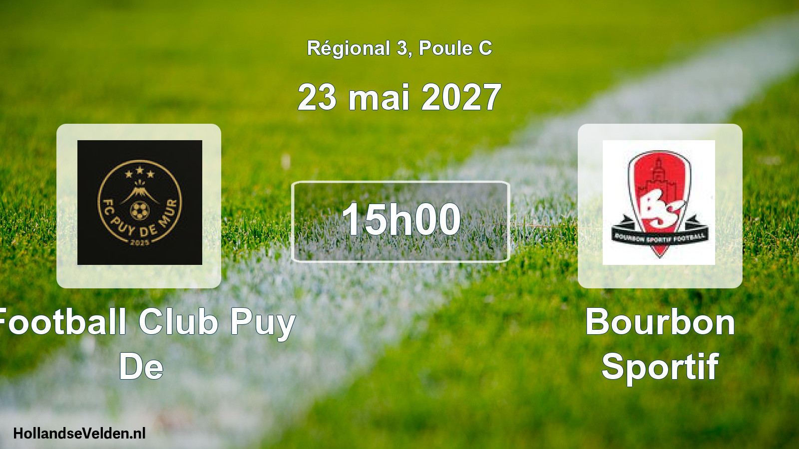 Scheduled Match: Football Club Puy De - Bourbon Sportif (23 May 2027)