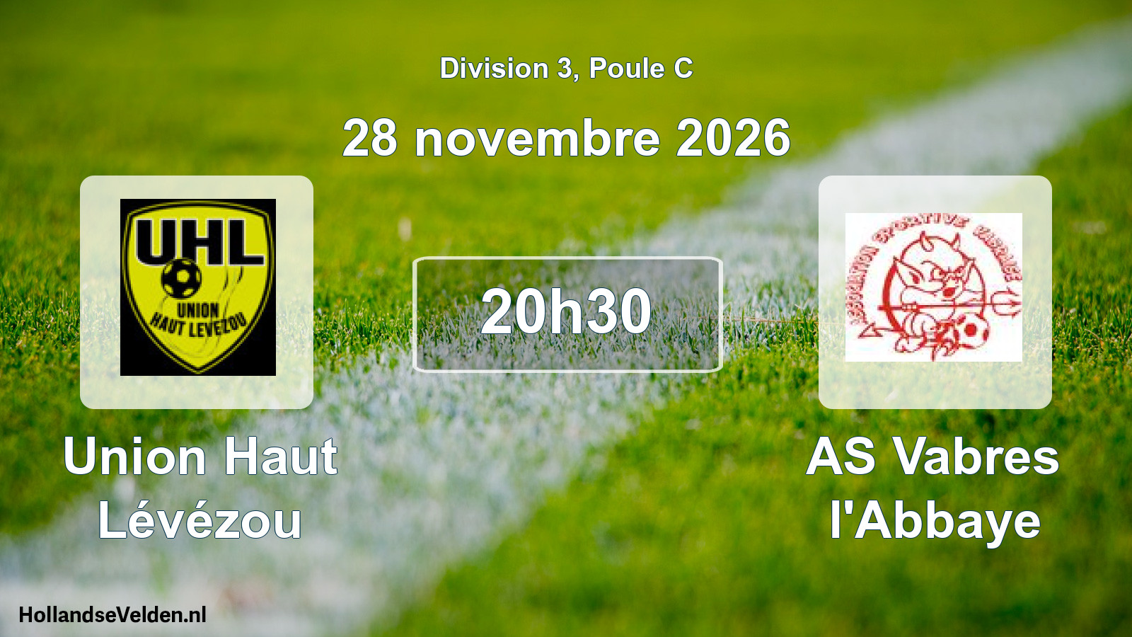 Match programmé: Union Haut Lévézou - AS Vabres l'Abbaye (28 novembre 2026)