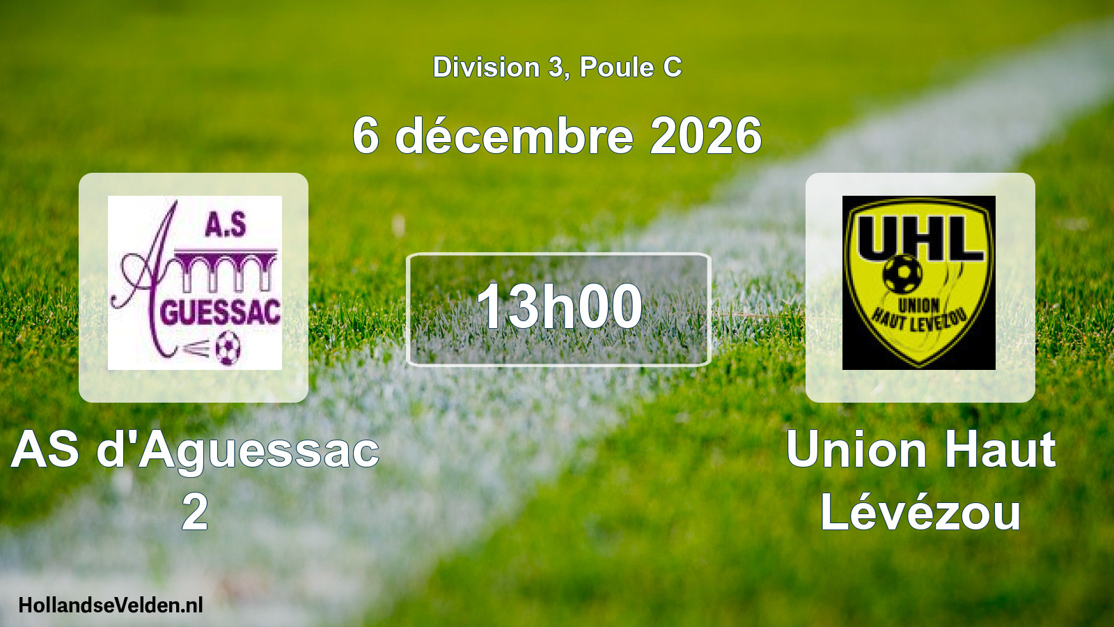 Scheduled Match: AS d'Aguessac 2 - Union Haut Lévézou (6 December 2026)