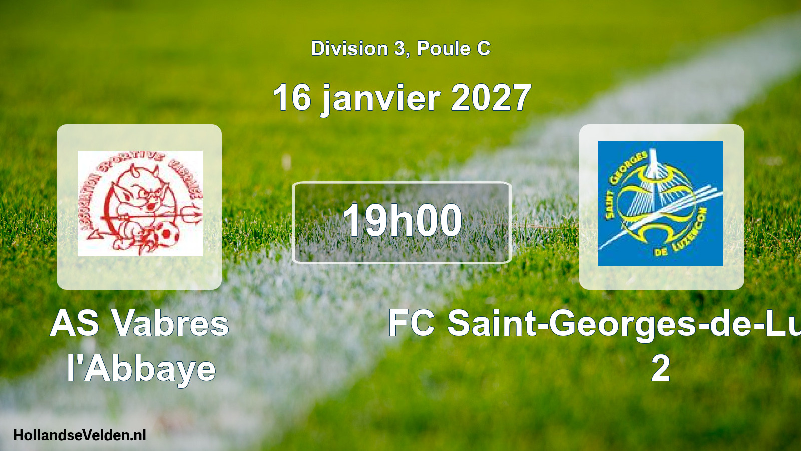 Scheduled Match: AS Vabres l'Abbaye - FC Saint-Georges-de-Luzençon 2 (16 January 2027)