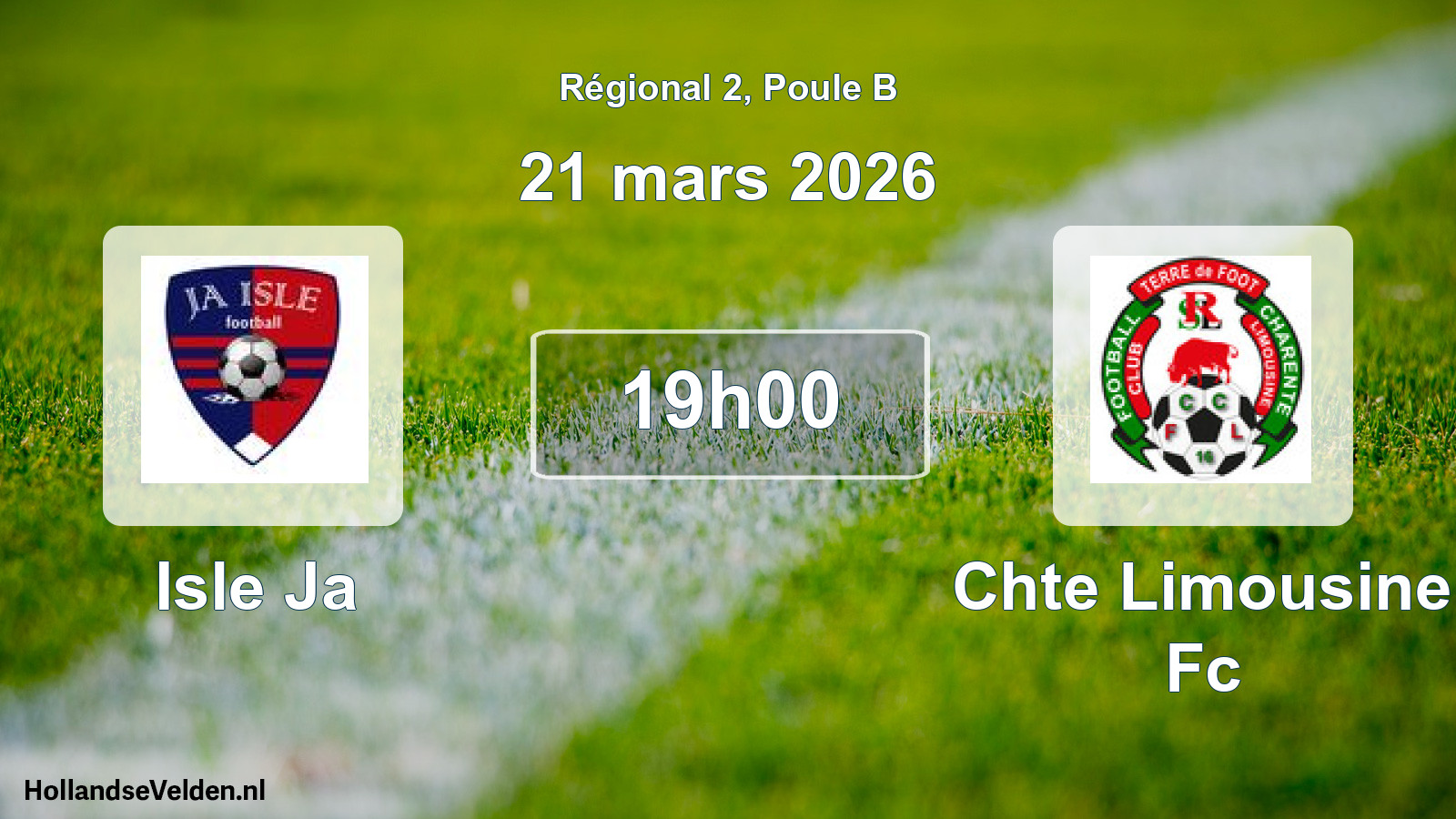 Geplande wedstrijd: Isle Ja - Chte Limousine Fc (21 mars 2026)