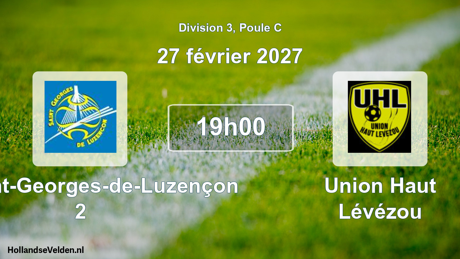 Match programmé: FC Saint-Georges-de-Luzençon 2 - Union Haut Lévézou (27 février 2027)