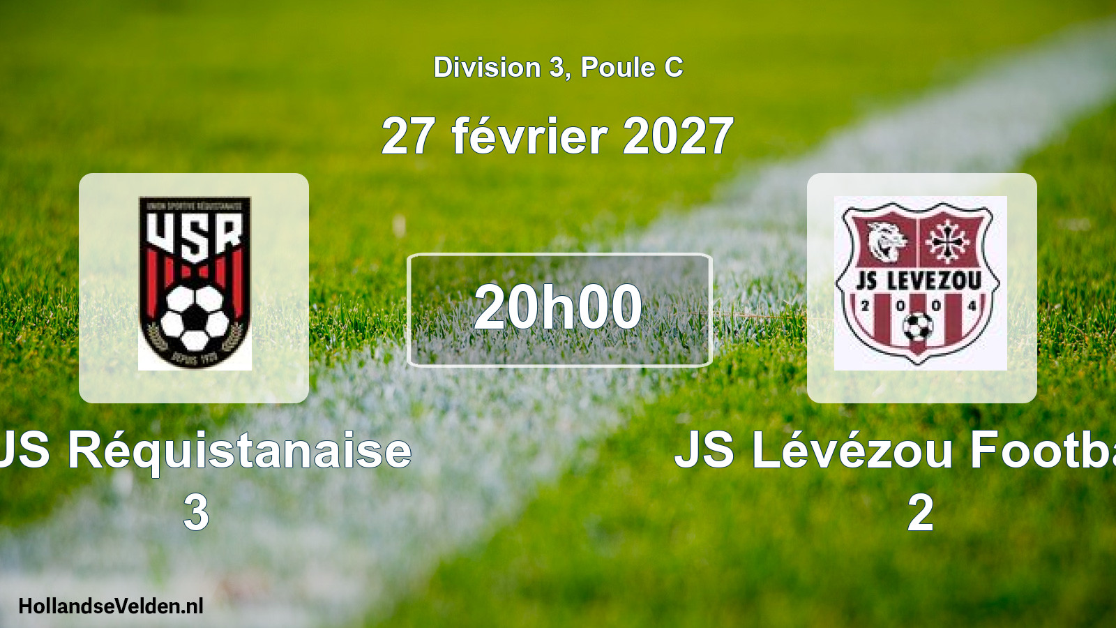Scheduled Match: US Réquistanaise 3 - JS Lévézou Football 2 (27 February 2027)