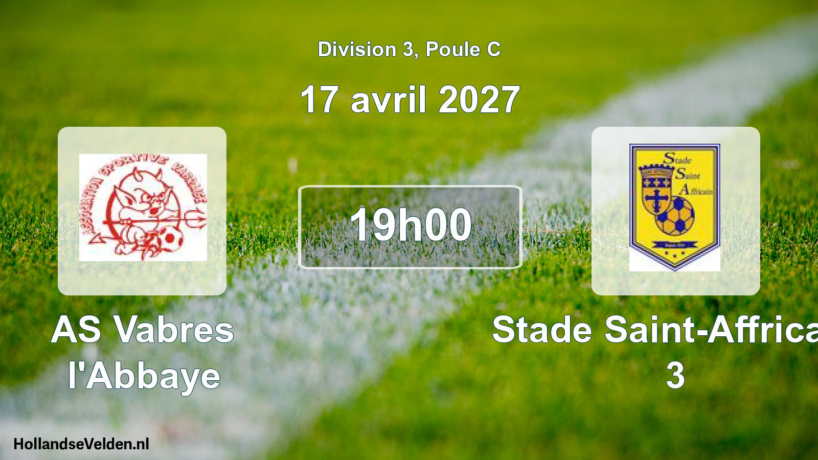 Scheduled Match: AS Vabres l'Abbaye - Stade Saint-Affricain 3 (17 April 2027)