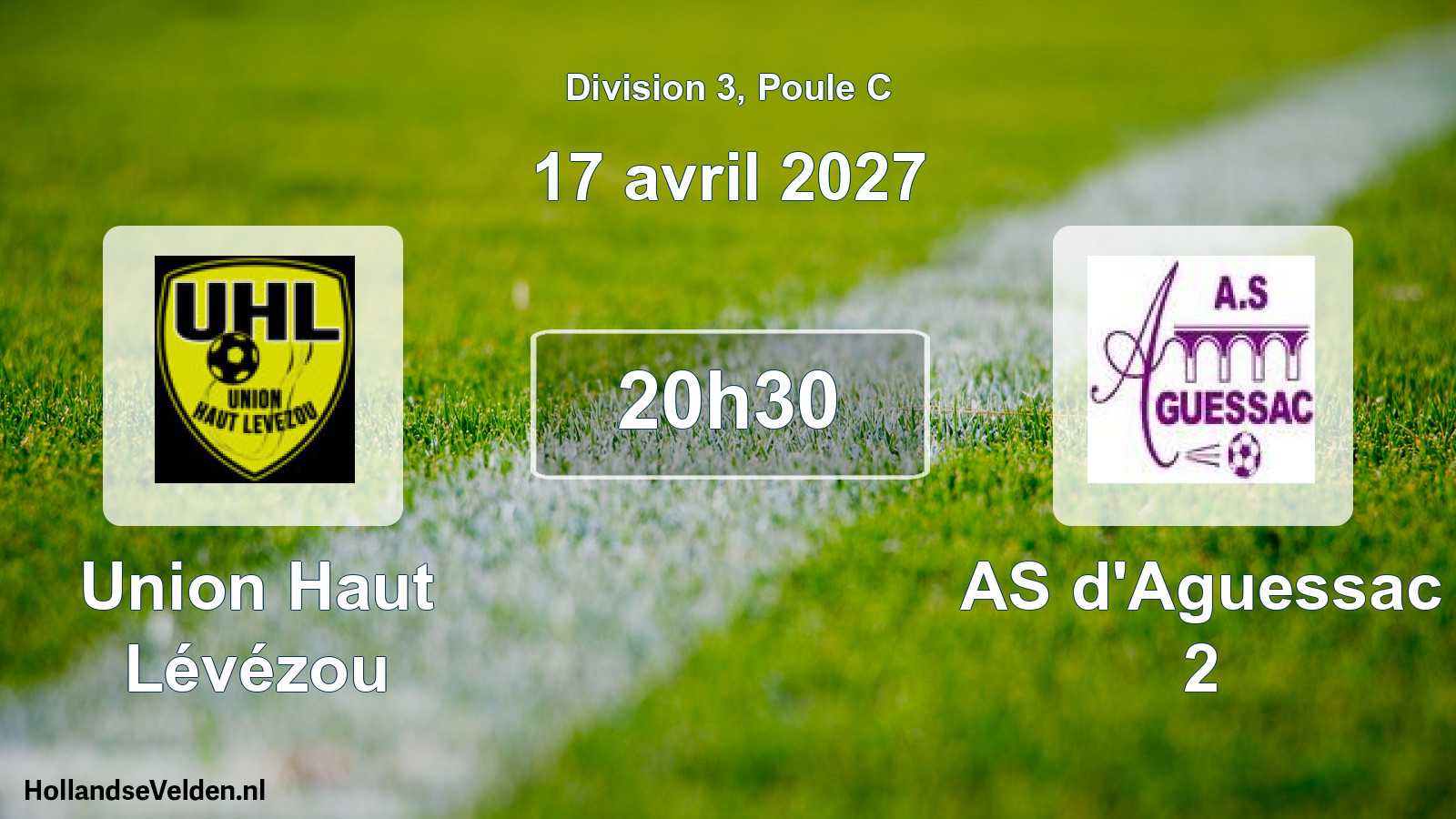 Match programmé: Union Haut Lévézou - AS d'Aguessac 2 (17 avril 2027)