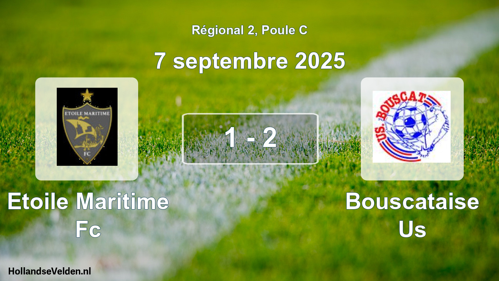 Gespeelde wedstrijd: Etoile Maritime Fc - Bouscataise Us 1 - 2 (7 september 2025)