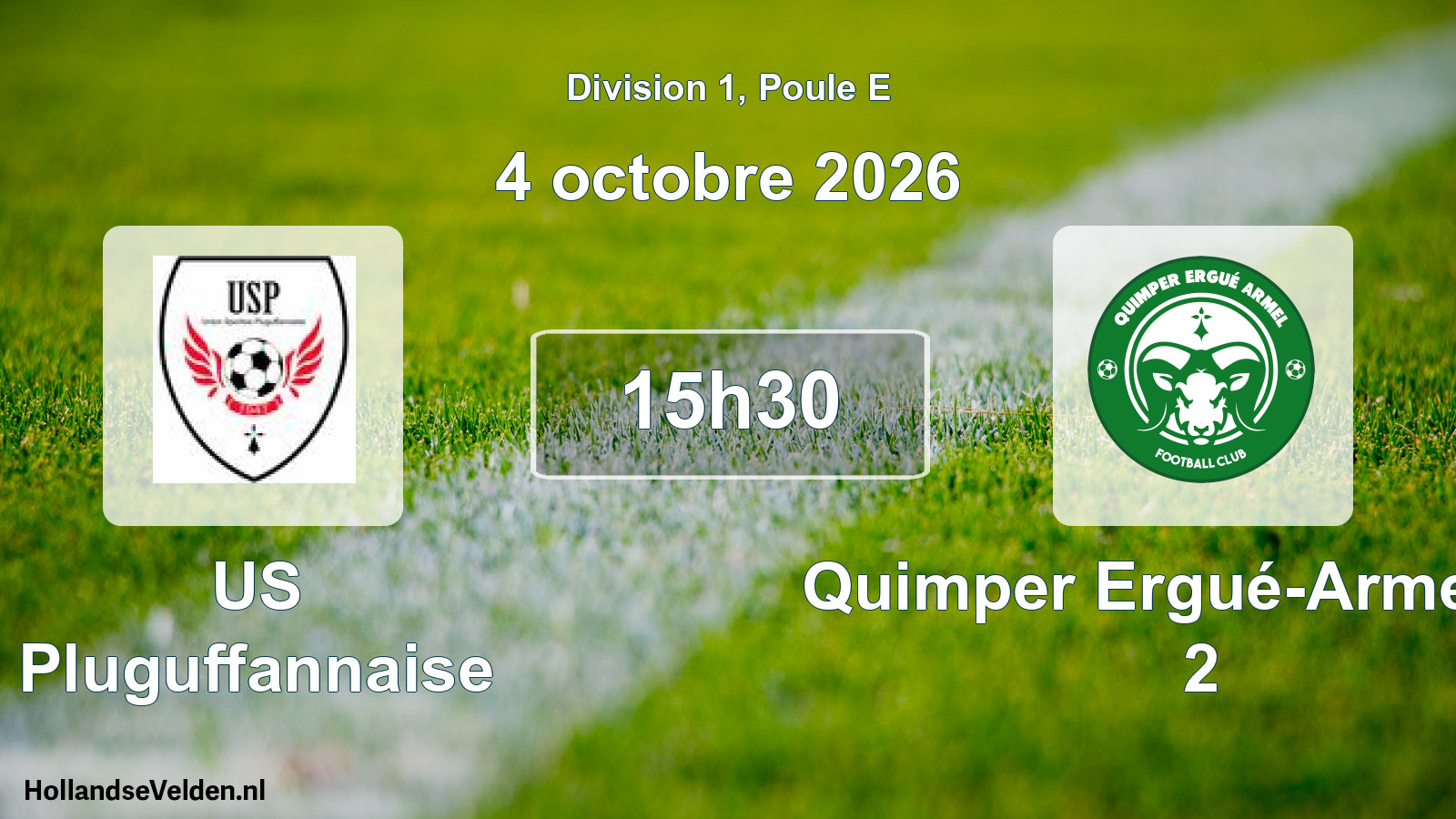 Scheduled Match: US Pluguffannaise - Quimper Ergué-Armel FC 2 (4 October 2026)