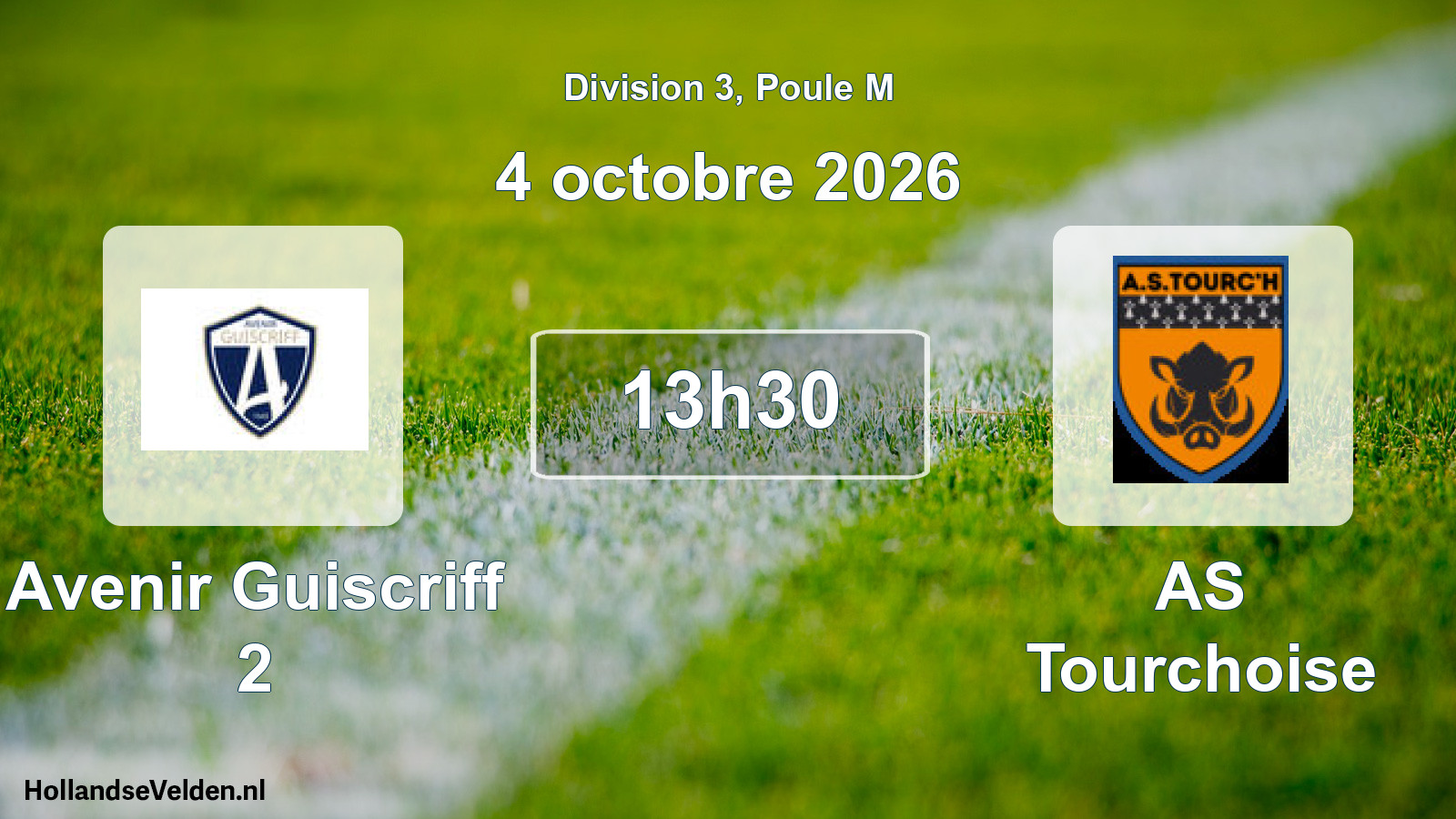 Scheduled Match: Avenir Guiscriff 2 - AS Tourchoise (4 October 2026)