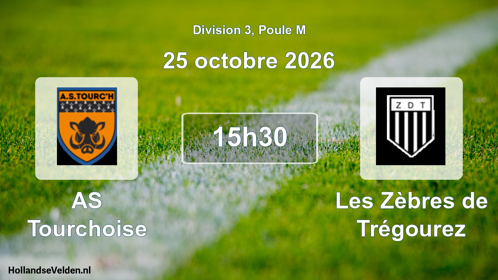 Match programmé: AS Tourchoise - Les Zèbres de Trégourez (25 octobre 2026)