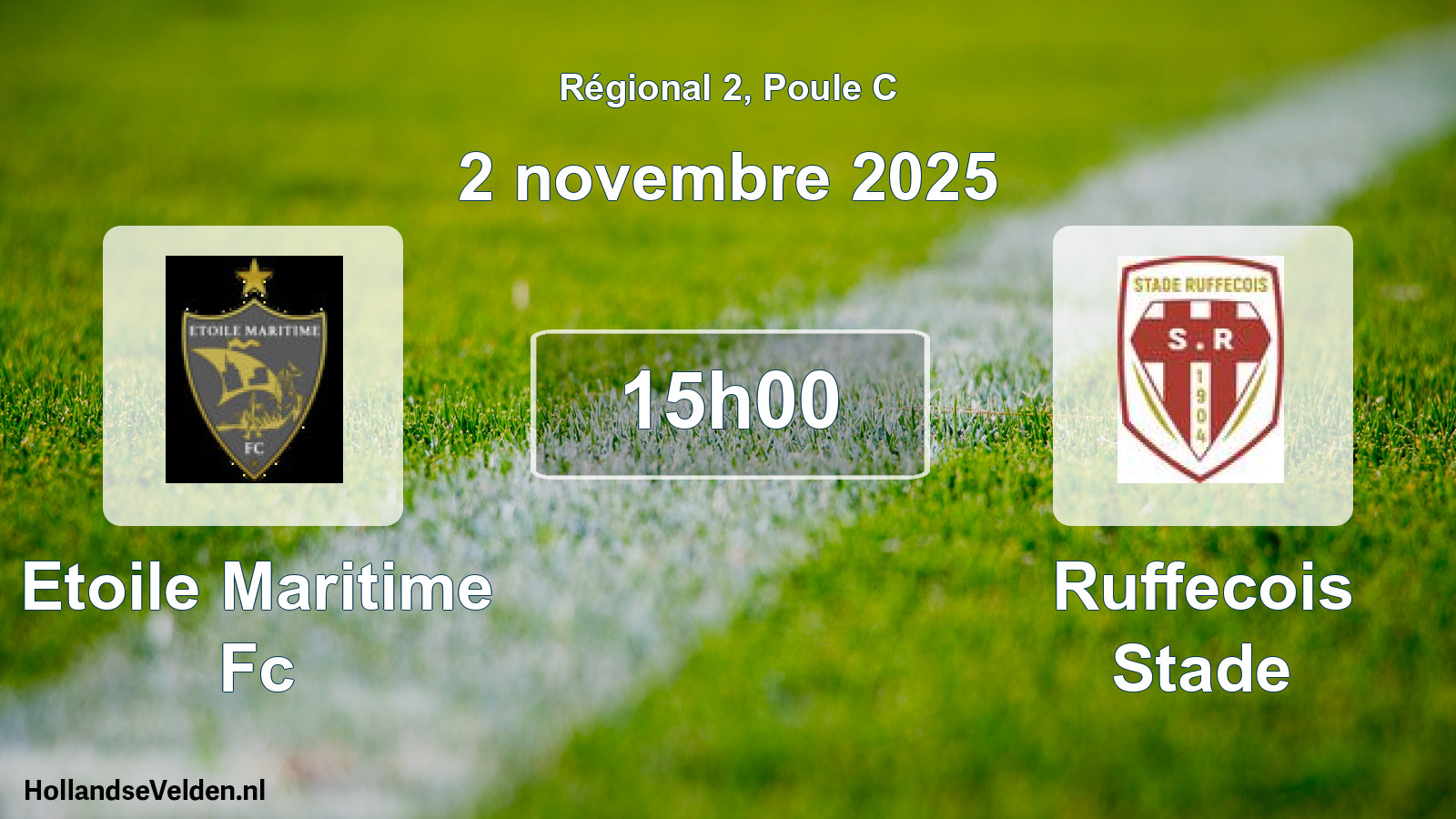 Geplande wedstrijd: Etoile Maritime Fc - Ruffecois Stade (2 november 2025)