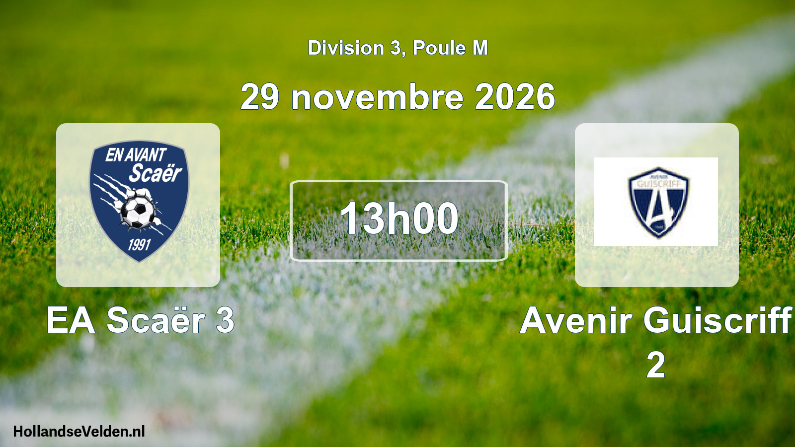 Scheduled Match: EA Scaër 3 - Avenir Guiscriff 2 (29 November 2026)
