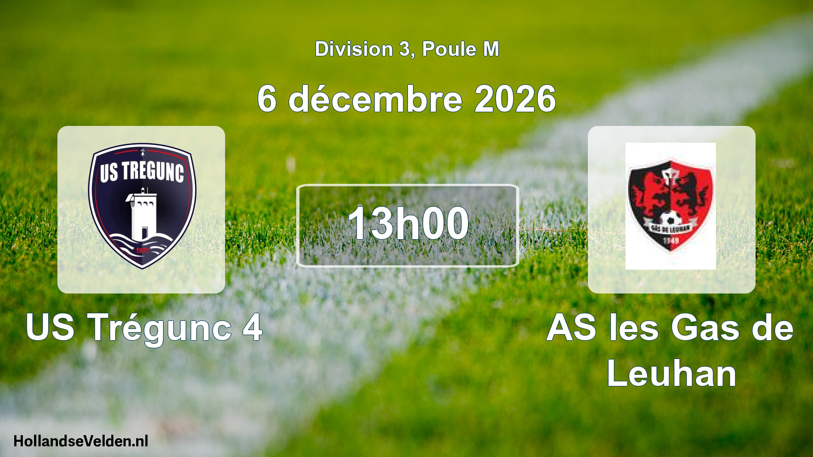 Scheduled Match: US Trégunc 4 - AS les Gas de Leuhan (6 December 2026)